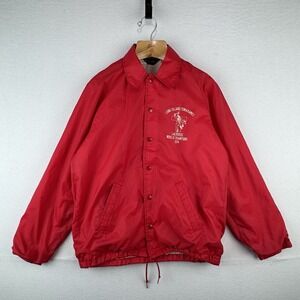 1974 Champion Running Man Long Island Tomahawk Lacrosse Champs Coach Jacket M